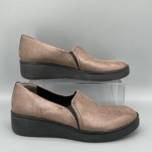 NEW Bzees Women’s Free Spirit Washable Slip On Loafer Bronze Size 11M